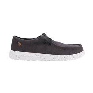 NEW LAMO men's paul canvas deck shoe in black